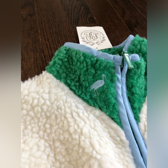 The Beaufort Bonnet Company Boys 14 Van Camp Vest Palmetto Pearl Sherpa … - Picture 9 of 13